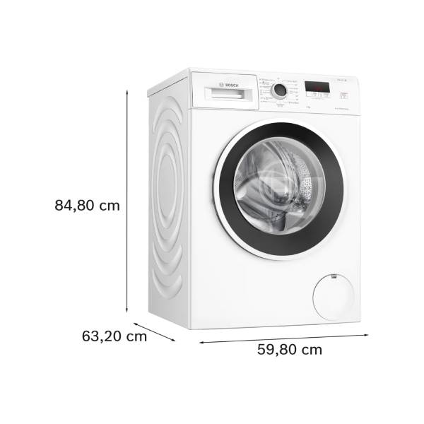 BOSCH WGE03200BY Washing Machine 8kg, White | Bosch| Image 3