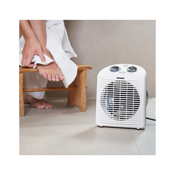 BLACK & DECKER BXSH2000E Floor Air Heater, White | Black-decker| Image 2