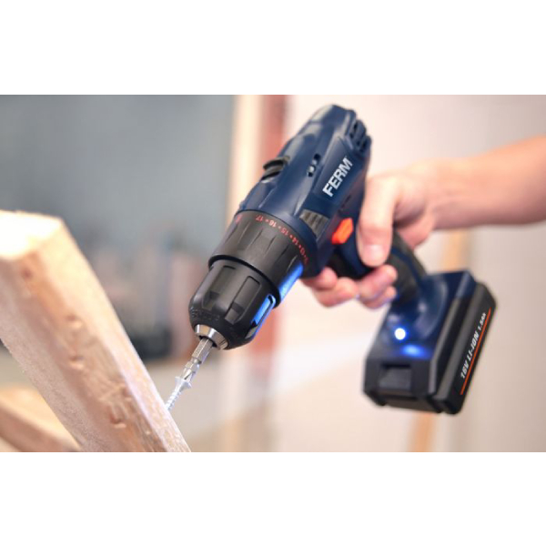 FERM CDM1134 Cordless Drill Driver 16V, 1X1.5 Ah | Ferm| Image 4