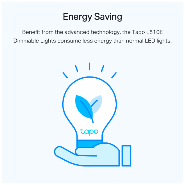 TP-LINK TAPO L510E E27 Smart Wi-Fi bulb, warm white | Tp-link| Image 4