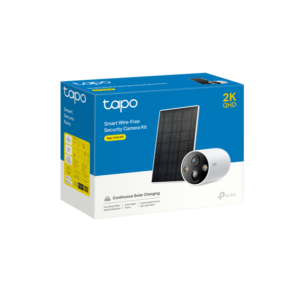 TP-LINK TAPO C425 KIT Ασύρματη Κάμερα Εξωτερικού Χώρου Με Πάνελ | Tp-link| Image 2