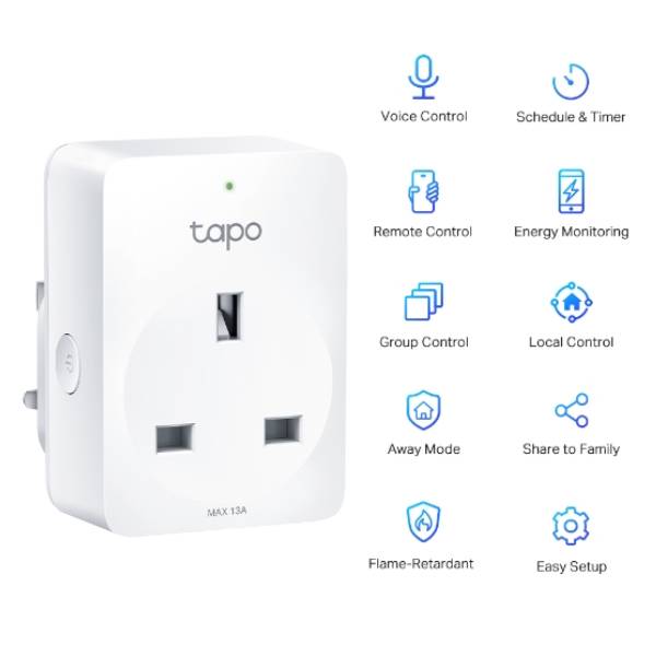 TP-LINK Tapo P110 Μίνι Έξυπνη Wi-Fi Πρίζα UK | Tp-link| Image 2