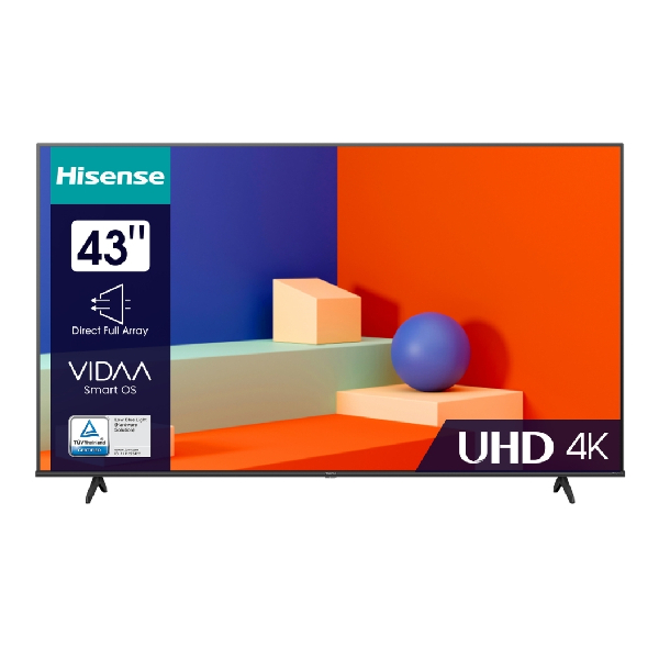 HISENSE 43A6 LED 4K UHD Smart Τηλεόραση, 43