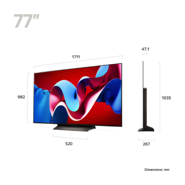 LG OLED77C46LA OLED Evo AI C4 4K Smart Τηλεόραση, 77" | Lg| Image 2