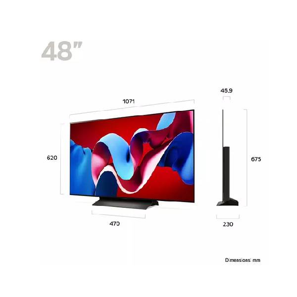 LG OLED48C46LA OLED Evo AI C4 4K Smart Τηλεόραση, 48" | Lg| Image 2