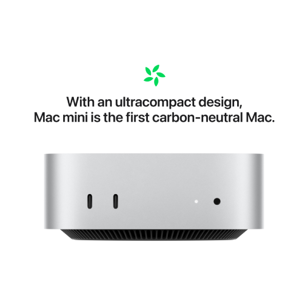 APPLE MCYT4GR/A Mac Mini M4, 24GB, 512GB SSD, Ασημί | Apple| Image 4