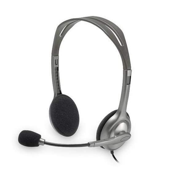 LOGITECH H110 Stereo Heaphones, Grey