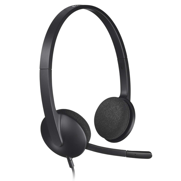 LOGITECH H340 USB Headset, Black