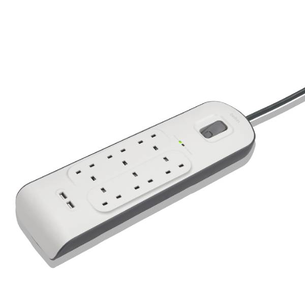 BELKIN BLK-BSV604AF2M Πολύμπριζο 6 Θέσεων + 2 Θύρες USB, 2 μέτρα | Belkin| Image 2