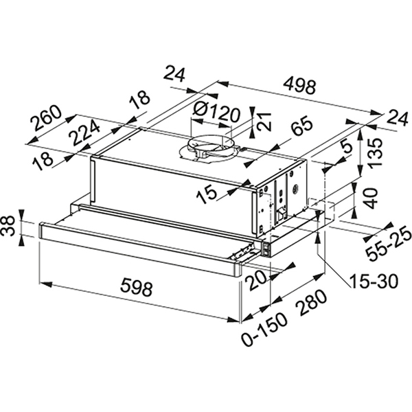 FRANKE FSM601WH/GL Aπορροφητήρας Συρόμενος/Συρτάρι, Άσπρο | Franke| Image 2