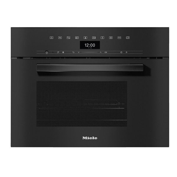 MIELE DGM7440 Εντοιχιζόμενος Φούρνος Ατμού με Mικροκύματα, Μαύρο Obsidiant, 40 λίτρων