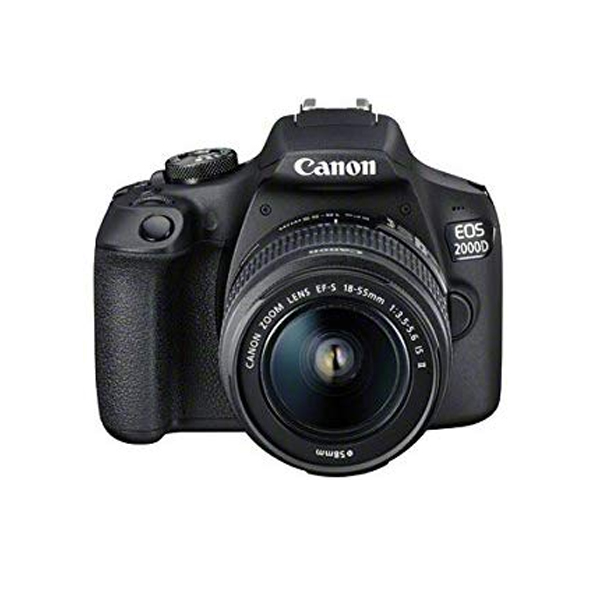 CANON EOS 2000D DSLR Camera with Lens IS 18-55mm