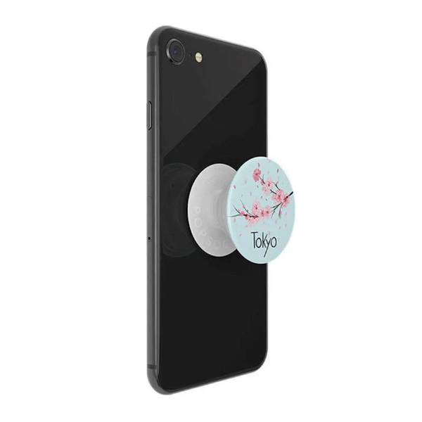 POPSOCKET 801019 PopSocket Tokyo, Light Blue with Pink Flowers | Popsocket| Image 2