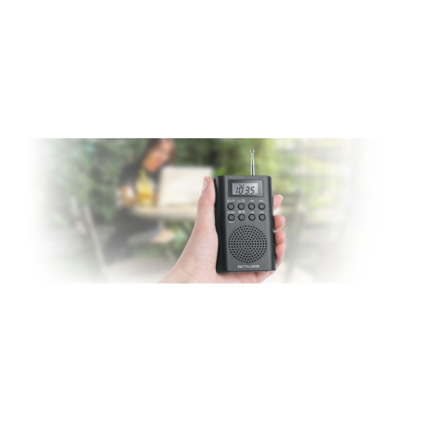 MUSE M-03 R Portable Radio, Black | Muse| Image 2