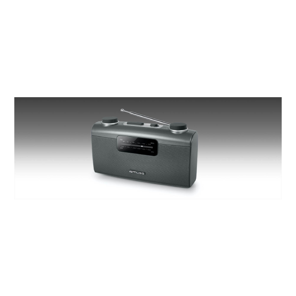 MUSE M-058 R Portable Radio, Black | Muse| Image 2