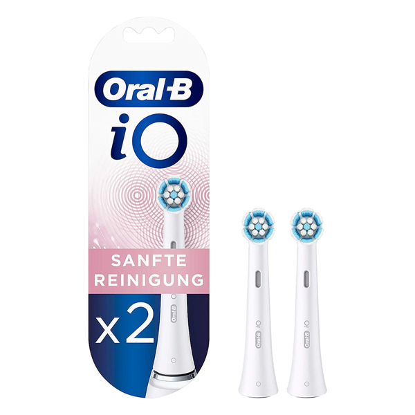 BRAUN Oral-B iO Gentle Care Replacement Toothbrush Heads, 2 Pieces