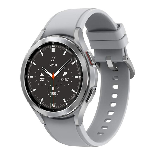 SAMSUNG SM-R880NZSAEUE Galaxy Watch 4 Classic Smartwatch 42 mm, Ασημί