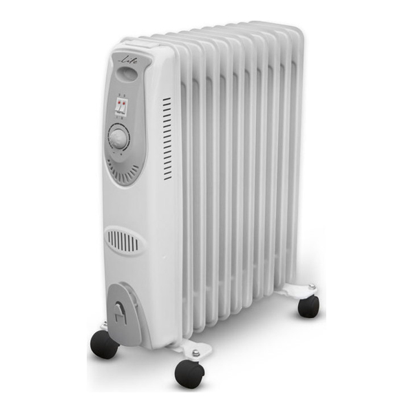 LIFE 221-0078 Oil Filled Radiator, White