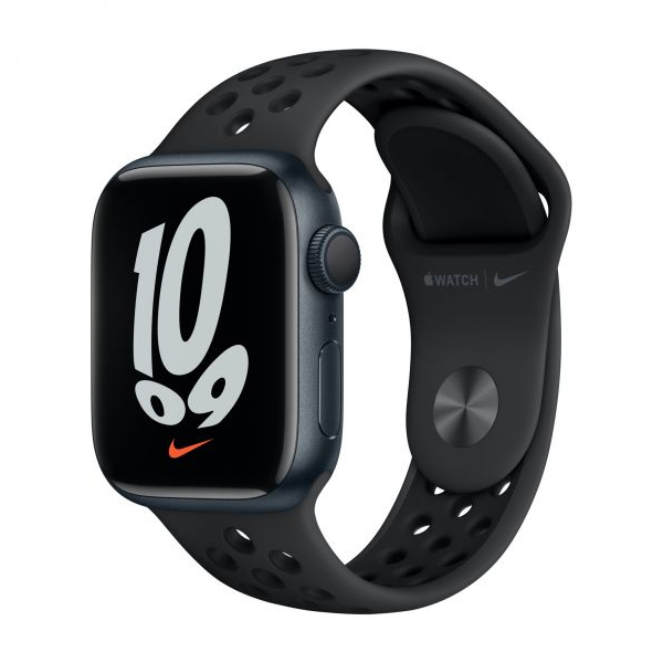 APPLE MKN43GK/A Smartwatch Nike S7 41 mm, Μαύρο