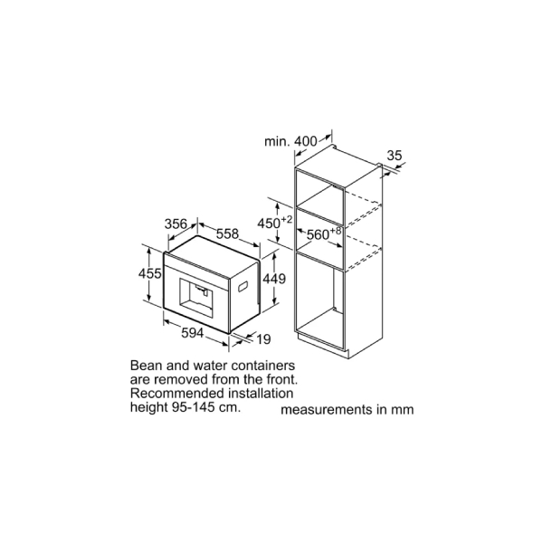 BOSCH CTL636ES6 Series 8 Eντοιχιζόμενη Πλήρως Αυτόματη Καφετιέρα | Bosch| Image 5