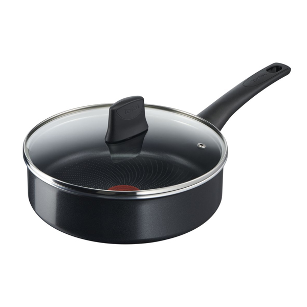 TEFAL C27832 Generous Cook Τηγάνι για Σοτάρισμα με Καπάκι 24 cm, Μαύρο | Tefal