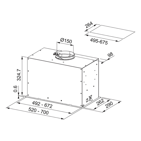 FRANKE FBFE XS A52 Built-in Hood | Franke| Image 2