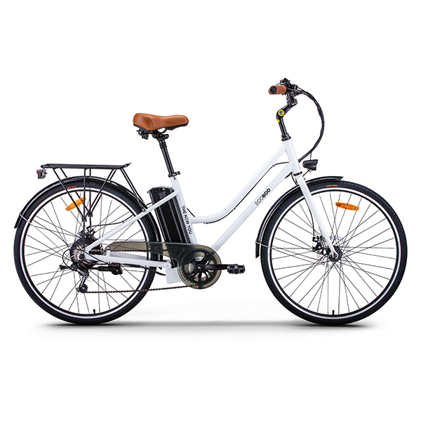 EGOBOO E-City MJ1  Εlectric Bike, White