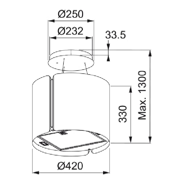 FRANKE FSMS F42 WM Island Hood, White | Franke| Image 2