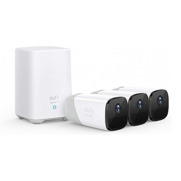 ANKER EUFY CAM 2 PRO Smart Κάμερα Εξωτερικού Χώρου, Σετ απο 3 Κάμερες με μπαταρία