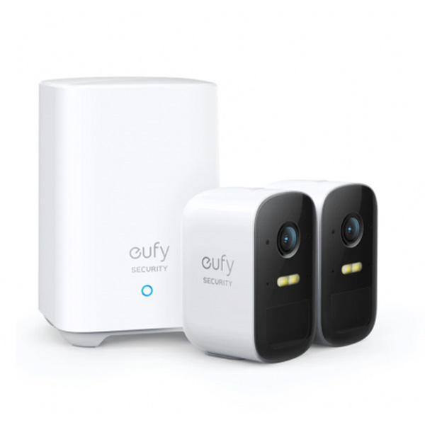 ANKER EUFY CAM 2C KIT S210 Smart Κάμερα Εξωτερικού Χώρου, Σετ απο 2 Κάμερες με μπαταρία