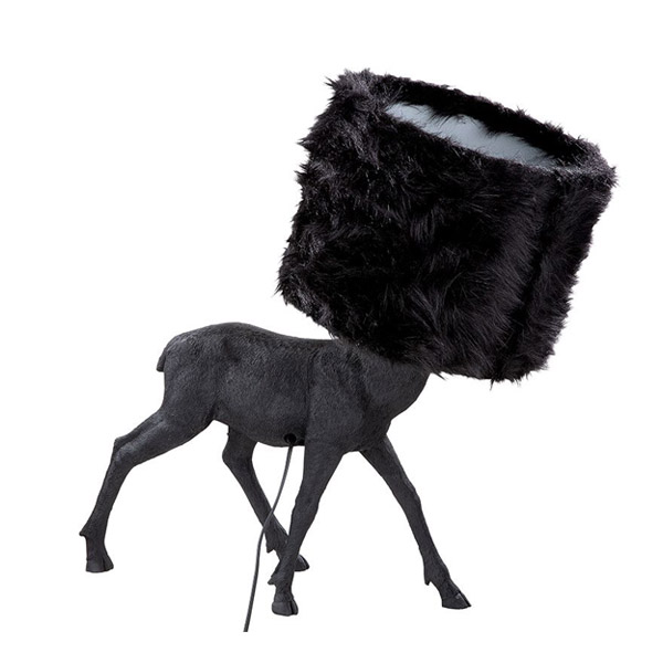 Black Deer Floor Lamp, Black | Gilde| Image 2