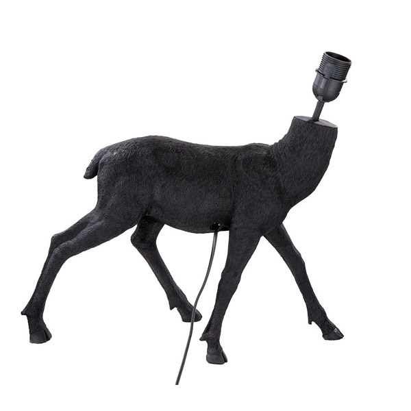 Black Deer Floor Lamp, Black | Gilde| Image 3