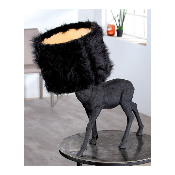 Black Deer Floor Lamp, Black | Gilde| Image 4