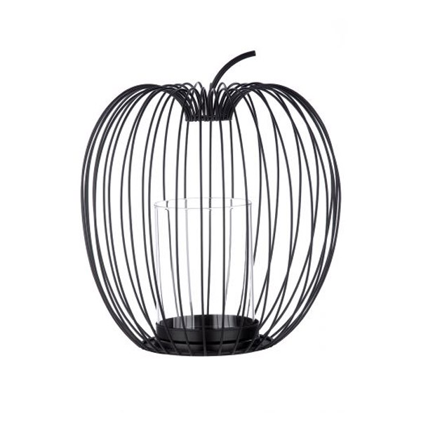 Filo Stormlight Apple Lantern, Metal Candle Holder