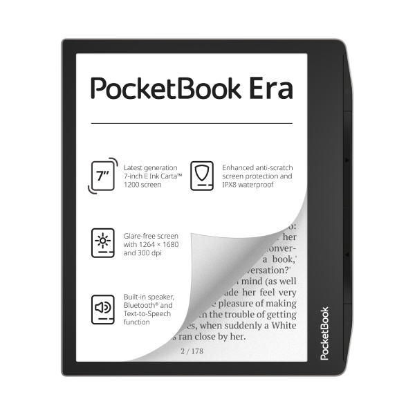 POCKETBOOKP PB700-U-16-WW E-Book Reader Era 16GB, Stardust Silver