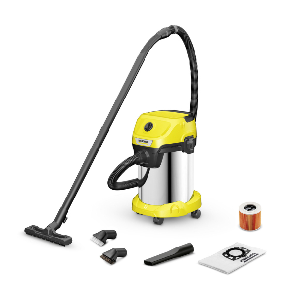 KARCHER WD 3 S V-19/4/20 Ηλεκτρική Σκούπα Υγρών & Στερεών με Κάδο