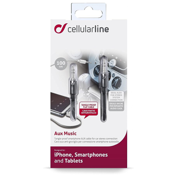 CELLULAR LINE AUXMUSICK Cable Jack 3.5mm to Jack 3.5mm | Cellular-line| Image 4