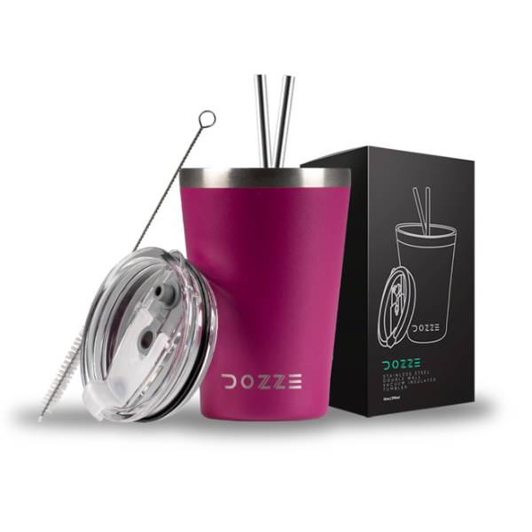 DOZZE Wander Tumbler Ταξιδιωτικός Θέρμος 295 ml, Δαμασκηνί Ροζ | Dozze