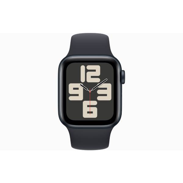 APPLE Smartwatch SE GPS 40 mm, Midnight Aluminium με Midnight Sport Band Λουράκι S/M