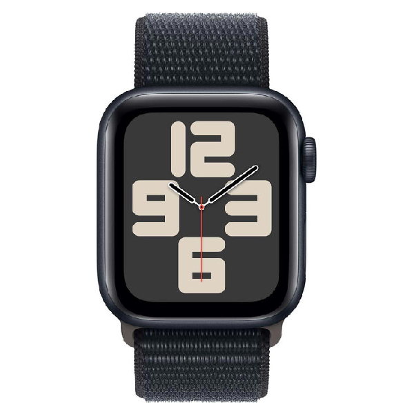 APPLE Smartwatch SE GPS 40 mm, Midnight Aluminium με Midnight Sport Loop Λουράκι One Size