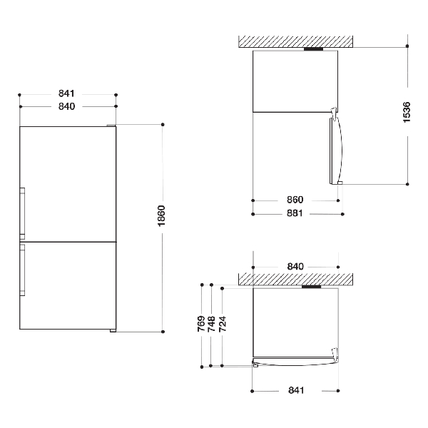 WHIRLPOOL W84BE72X2 Refrigerator with Bottom Freezer, Inox | Whirlpool| Image 5