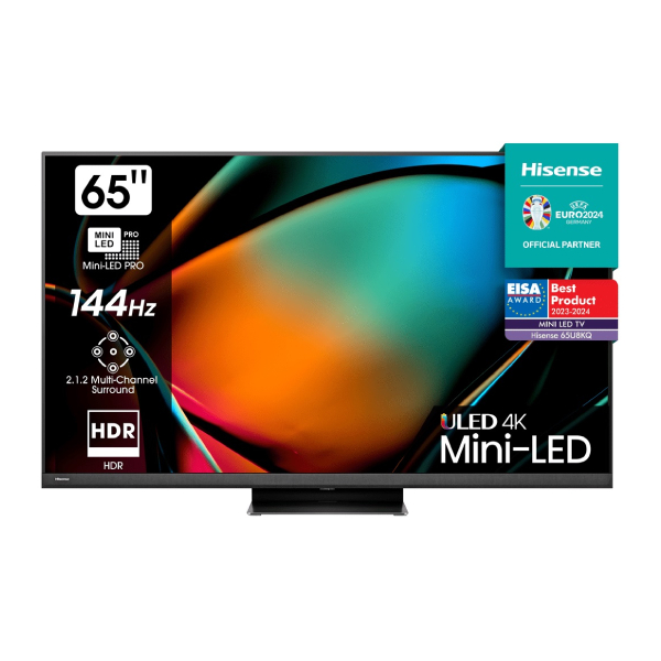 HISENSE 65U8KQ QLED MINI LED 4K UHD Smart Τηλεόραση, 65"