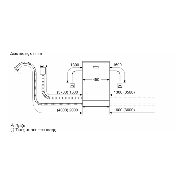 BOSCH SPS2HKI58E Σειρά 2 Ελεύθερο Πλυντήριο Πιάτων 45 cm, Inox | Bosch| Image 5