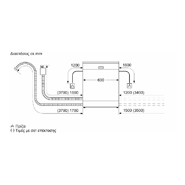 BOSCH SMS4HMW06E Series 4 Free Standing Dishwasher 60 cm, White | Bosch| Image 5