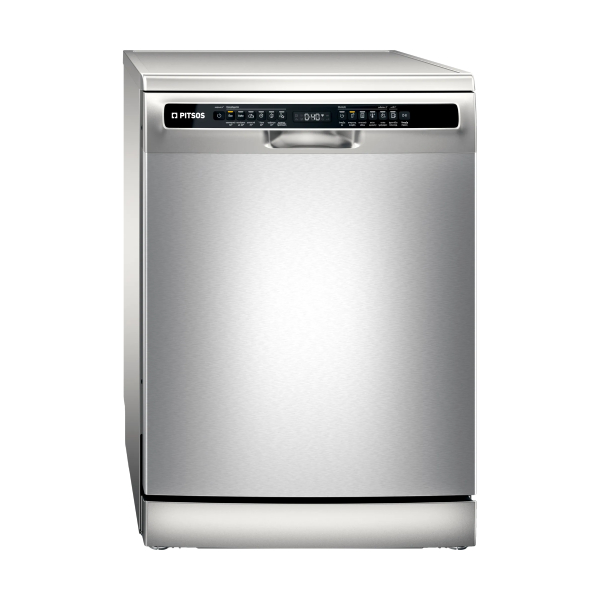 PITSOS DSF61I01 Free Standing Dishwasher 60 cm, Inox