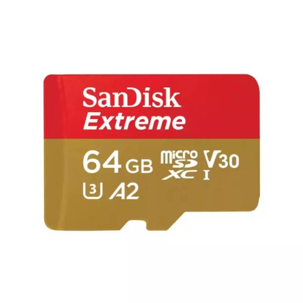 SANDISK Extreme MicroSDXC UHS-I Memory Card With Adapter, 64 GB