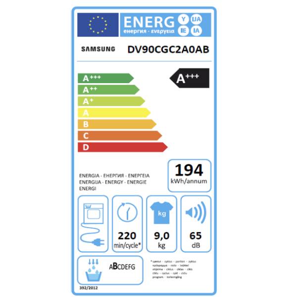 SAMSUNG DV90CGC2A0ABLE Στεγνωτήριο Ρούχων 9kg, Μαύρο | Samsung| Image 5