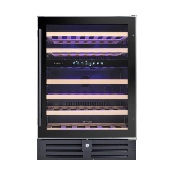 TEMPTECH WPQ60DCB Premium Wine Cooler, 46 Bottles