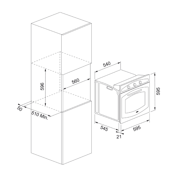 FRANKE FCO 86 H MB Built In Oven, Black | Franke| Image 3