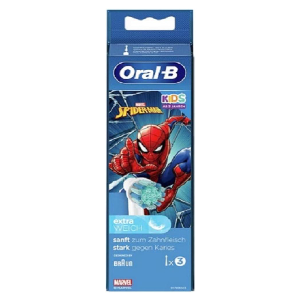 BRAUN Oral-B SpiterMan Ανταλλακτικές Κεφαλές, 3 Τεμάχια